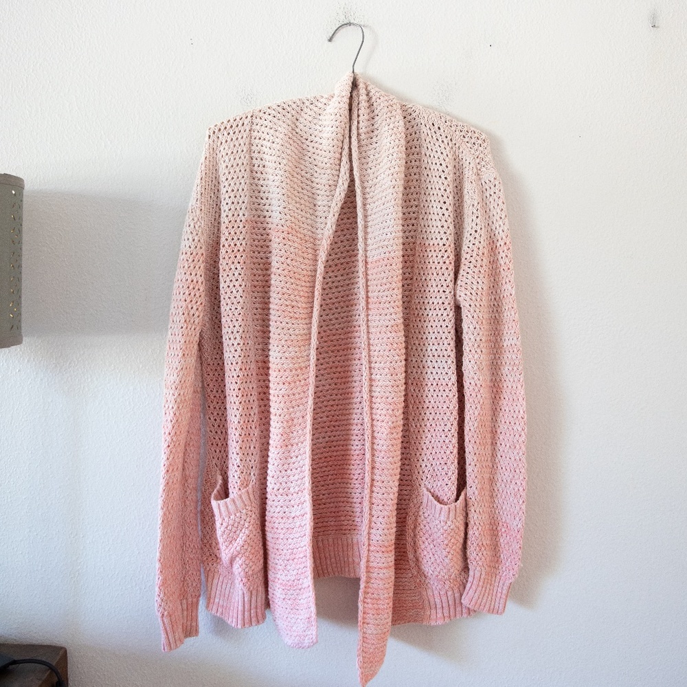 Faherty Riley Ombre Knit Cashmere Blend Cardigan